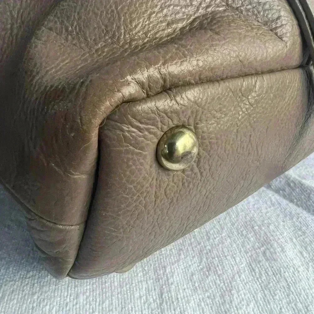 KOOBA Everette Tote Genuine Leather Purse - Taupe Color - Picture 11 of 14